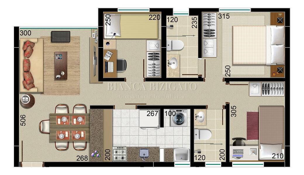 Apartamento à venda com 3 quartos, 60m² - Foto 12