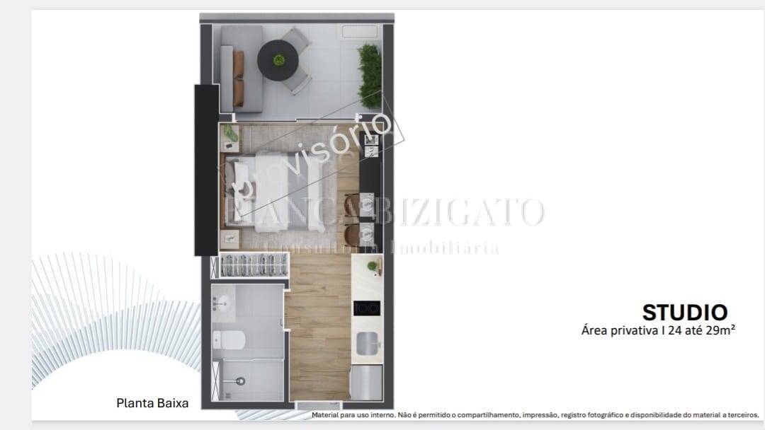 Apartamento à venda com 1 quarto, 24m² - Foto 12